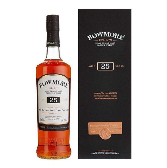 Bowmore 25 Year Old Single Malt Scotch Whisky 700mL - Booze House