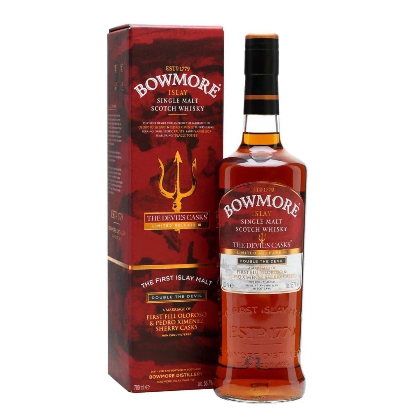 Bowmore The Devil's Casks Single Malt Scotch Whisky 700mL - Booze House