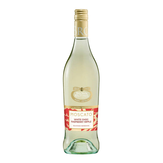Brown Brothers Moscato White Chocolate & Raspberry Limited Edition 750ml - Booze House