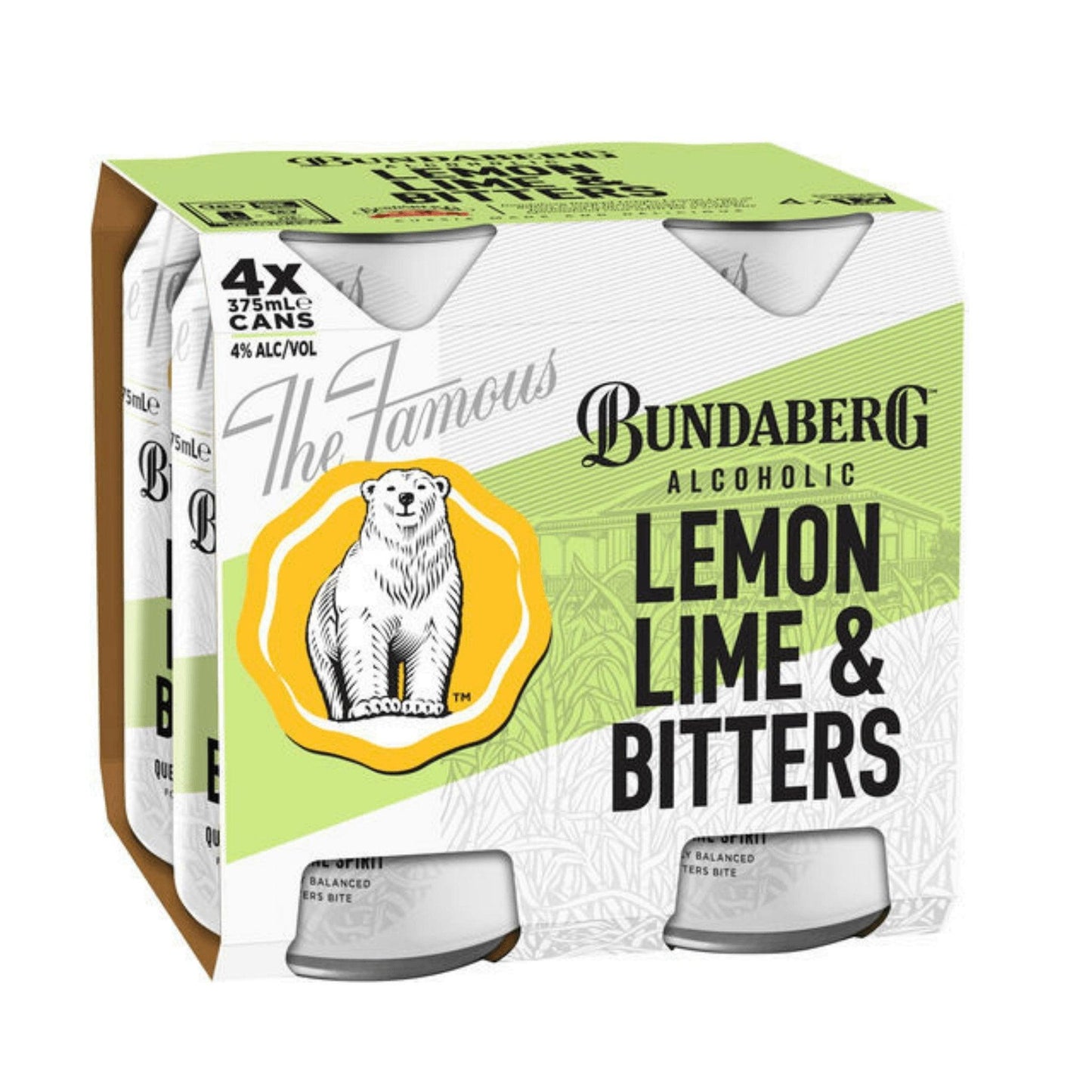 Bundaberg Alcoholic Lemon Lime Bitters Can 375ml - Booze House