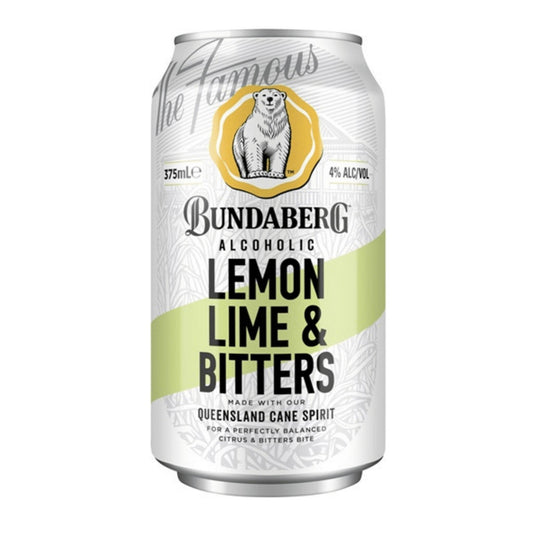 Bundaberg Alcoholic Lemon Lime Bitters Can 375ml - Booze House