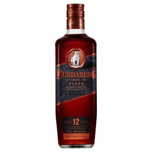 Bundaberg Black 12 Year Old Rum 700mL - Booze House