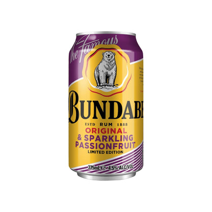 Bundaberg Original Rum & Sparkling Passionfruit Limited Edition Cans 375ml - Booze House