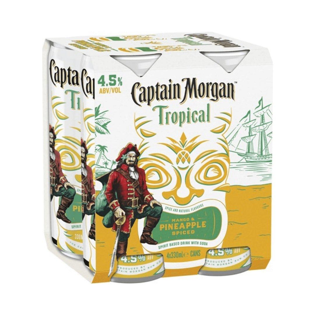 Captain Morgan Tropical Mango & Pineapple Soda 330ml - Booze House