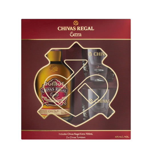 Chivas Regal Extra Glass Pack 700ml - Booze House