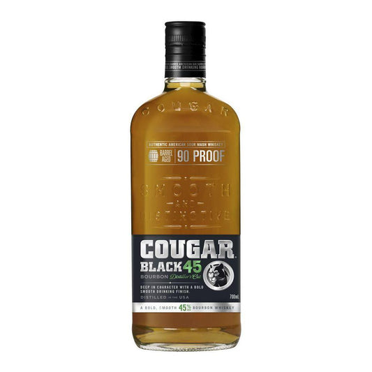 Cougar Black 45 Aged Bourbon Whiskey 700ml - Booze House