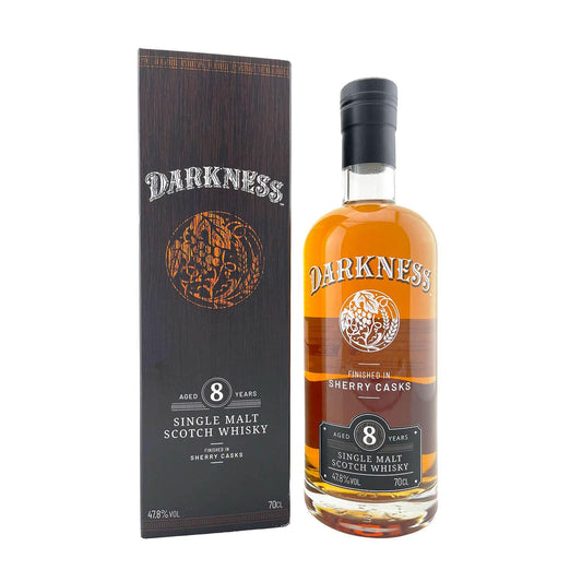 Darkness 8 Year Old Single Malt Scotch Whisky 700ml - Booze House