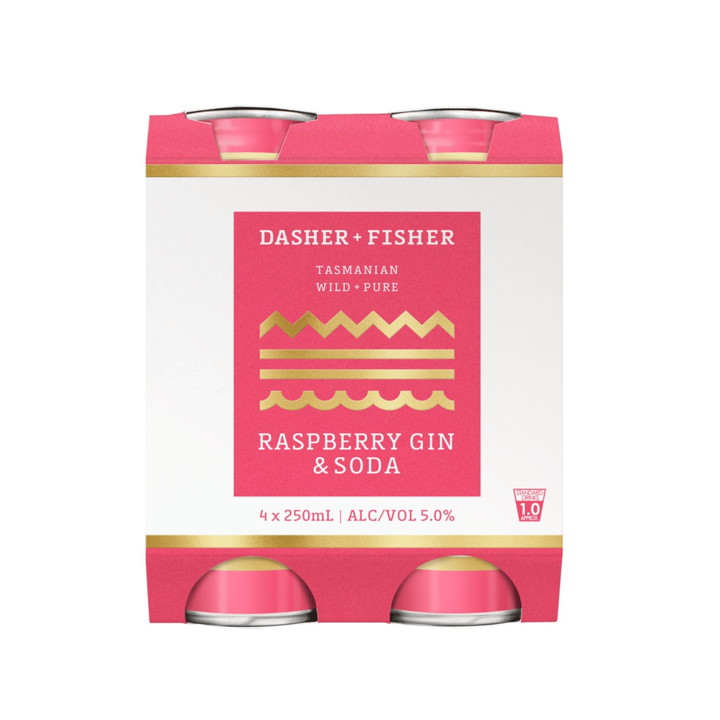 Dasher & Fisher Raspberry Gin & Soda 250ml - Booze House
