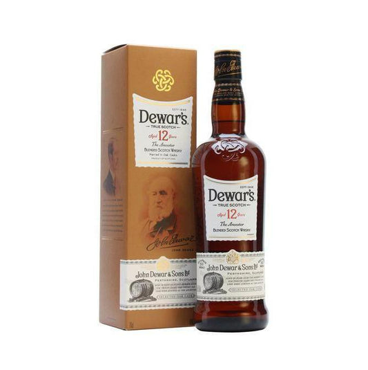 Dewar's 12 Year Old Blended Scotch Whisky 700mL - Booze House