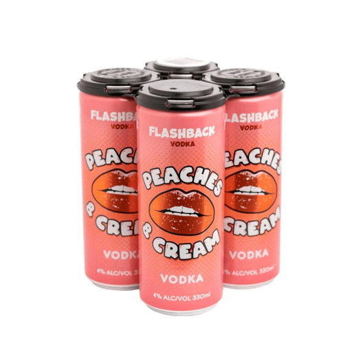 Flashback Vodka Peaches & Cream 330ml - Booze House