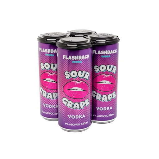 Flashback Vodka Sour Grape 330ml - Booze House