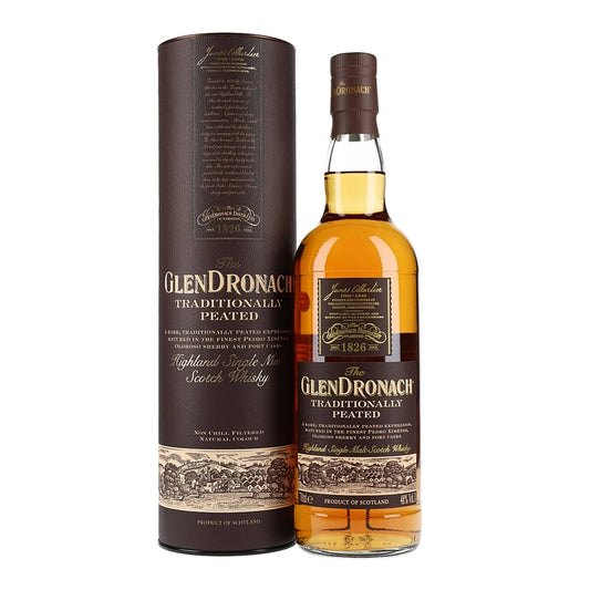 GlenDronach traditionally Peated Single Malt Scotch Whisky 700mL - Booze House