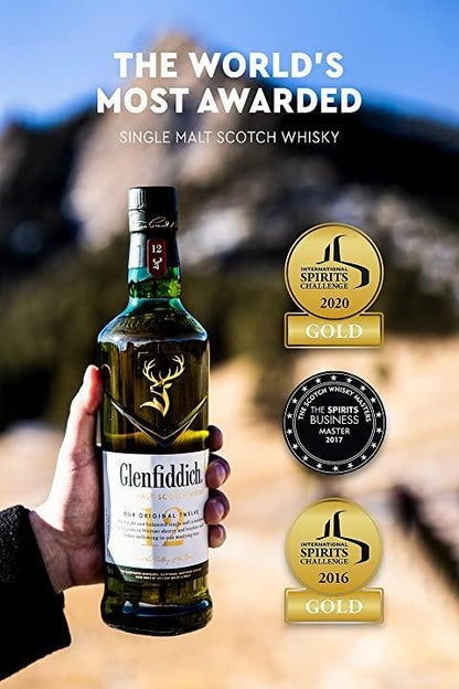 Glenfiddich 12 Year Old Single Malt Scotch Whisky 700mL - Booze House