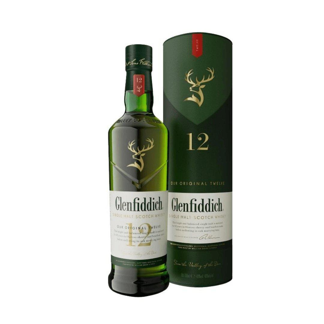 Glenfiddich 12 Year Old Single Malt Scotch Whisky 700mL - Booze House
