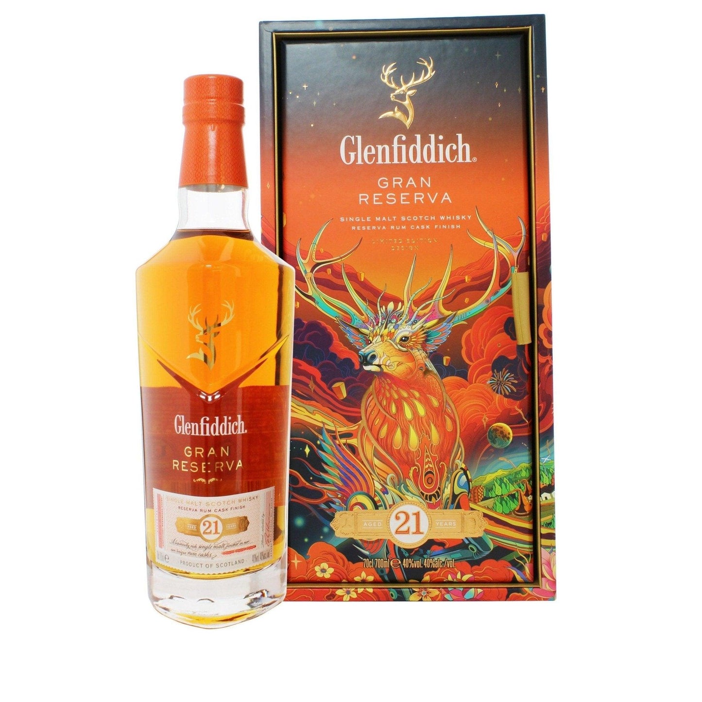 Glenfiddich 21 Year Old Single Malt Scotch Whisky LNY Limited Edition Design - Booze House