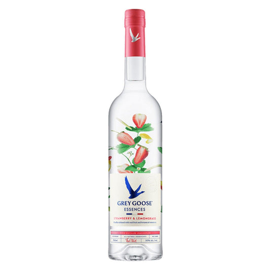 Grey Goose Essences Strawberry And Lemongrass Vodka 750ml - Booze House