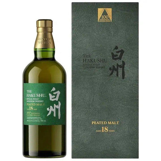 Hakushu 18 Year Old Peated Malt 100th Anniversary Japanese Whisky 700ml - Booze House