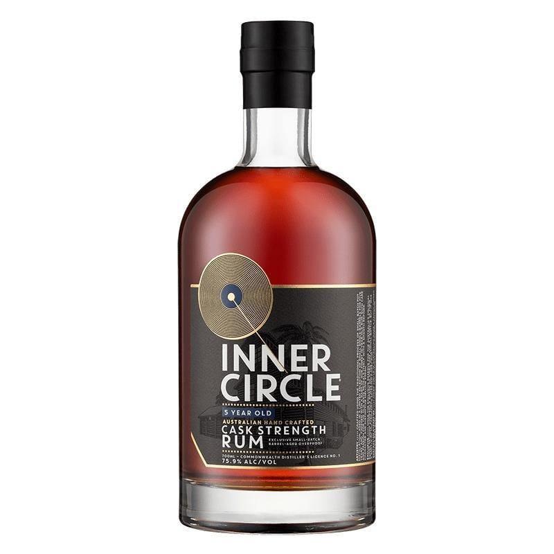 Inner Circle 5 YO Black Cask Strength Rum 700ml - Booze House