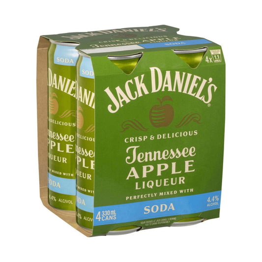 Jack Daniels Apple & Soda Can 330mL - Booze House