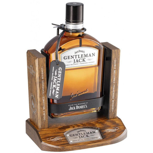 Jack Daniels Gentleman Jack on a Wooden Cradle Limited Edition 1L - Booze House