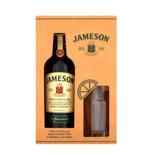 Jameson Irish Whisky Gift Pack 2 Glasses 700ml - Booze House