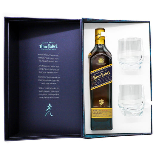 Johnnie Walker Blue Label Limited Edition Scotch Whisky & Crystal Glass Gift Pack 700mL - Booze House