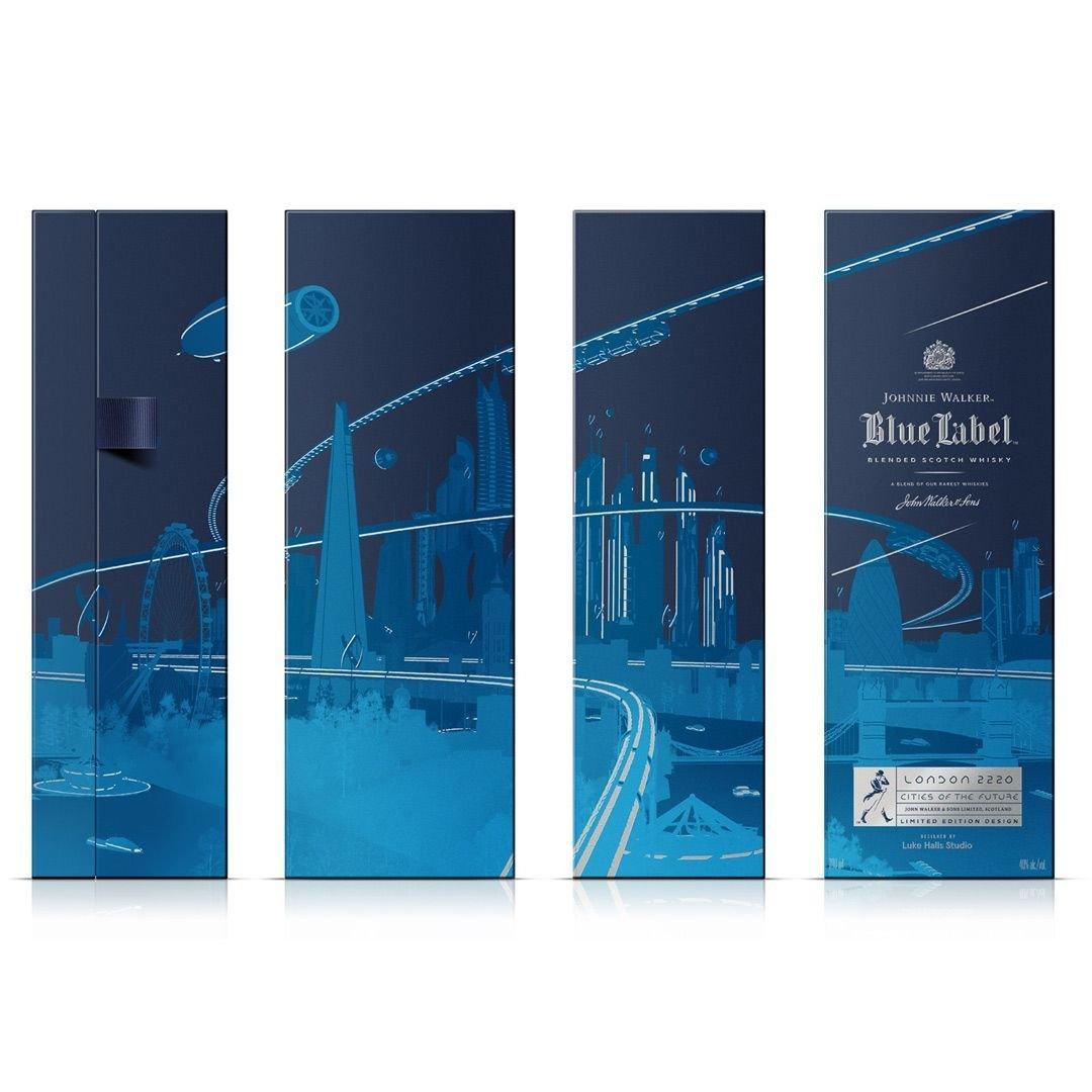 Johnnie Walker Blue Label London 2220 Cities Of The Future 700mL (Limited Edition) - Booze House