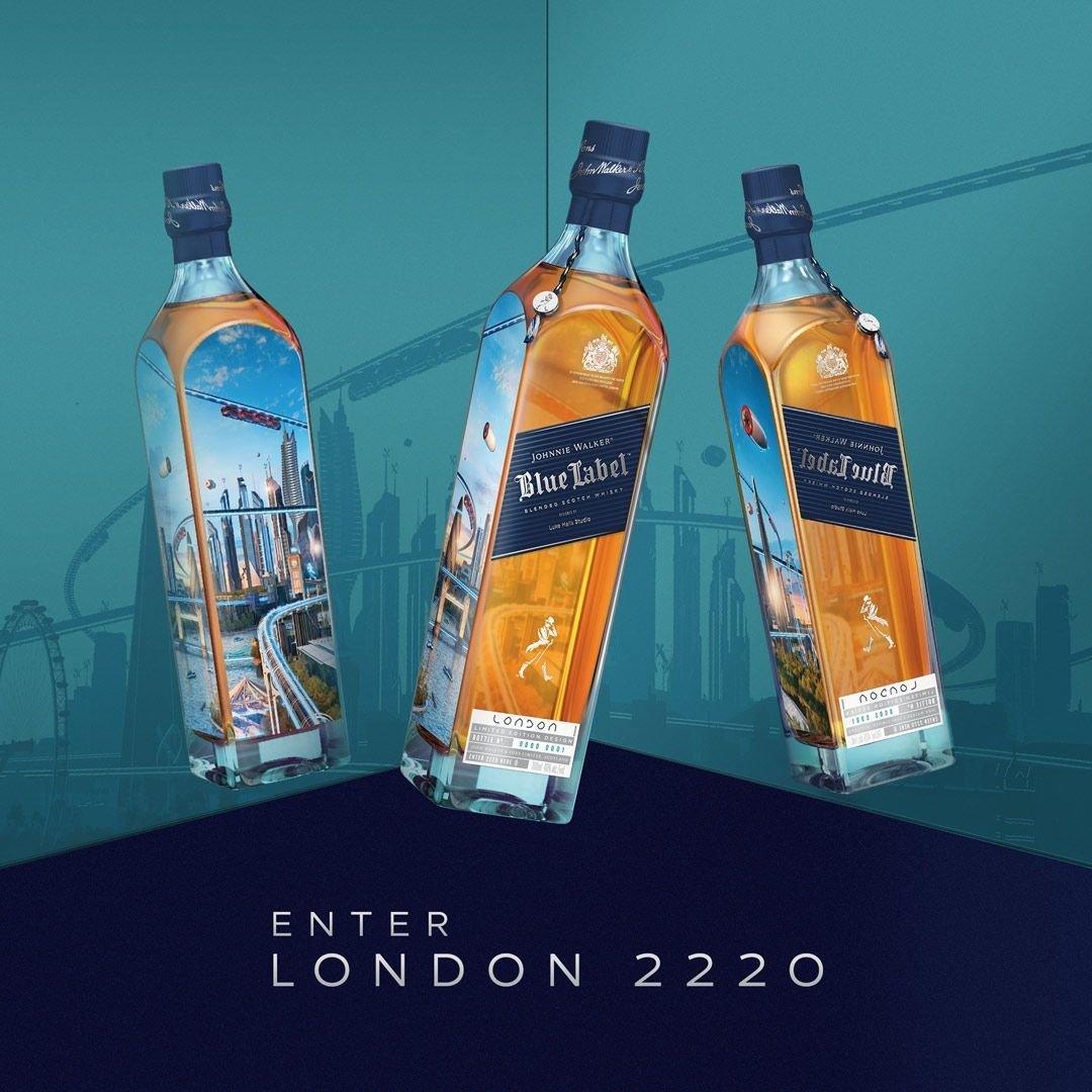 Johnnie Walker Blue Label London 2220 Cities Of The Future 700mL (Limited Edition) - Booze House