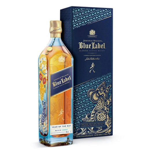 Johnnie Walker Blue Label Year Of The Rat Blended Scotch Whisky 1L - Booze House