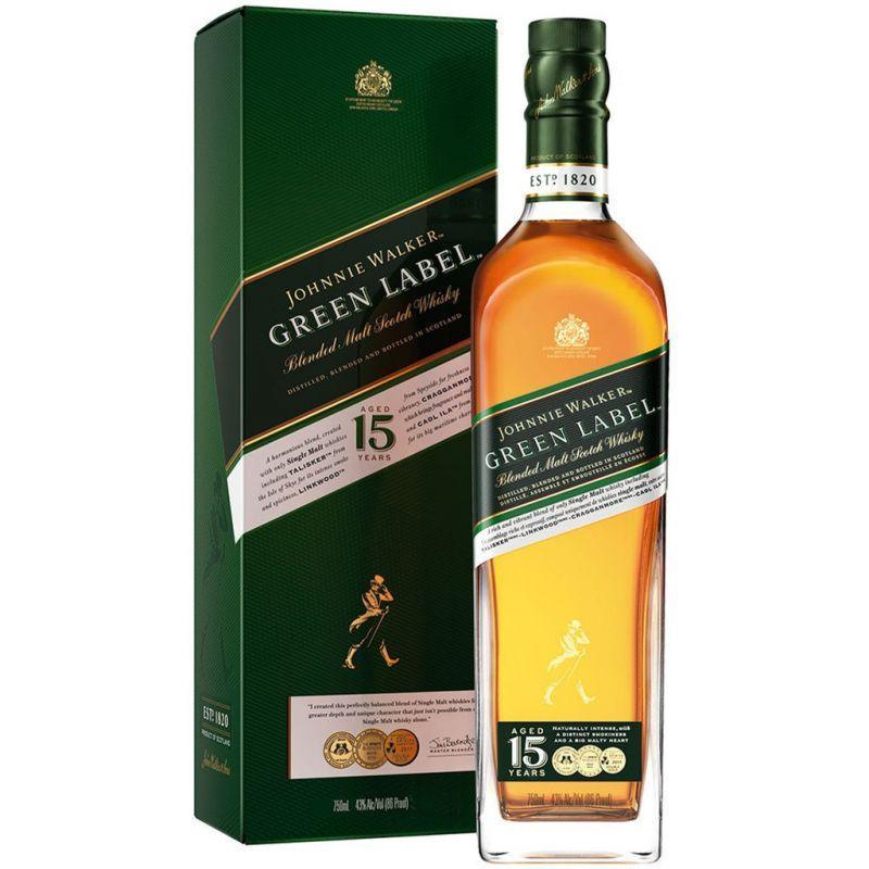 Johnnie Walker Green Label 15 Year Old 700ml - Booze House