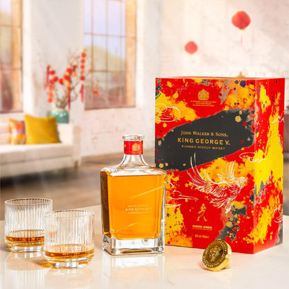 Johnnie Walker King George V Chinese New Year 2023 Year Of The Rabbit 750ml - Booze House