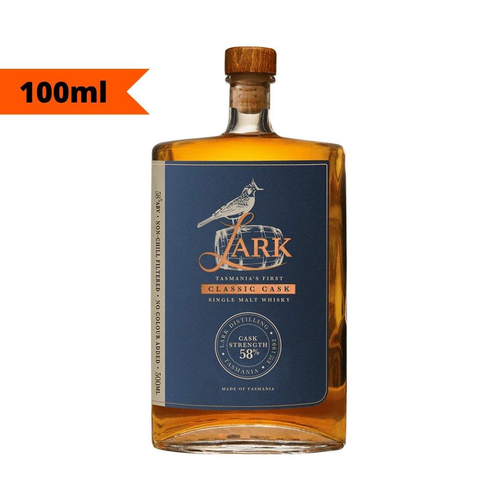 Lark Cask Strength Single Malt Australian Whisky 100ml - Booze House