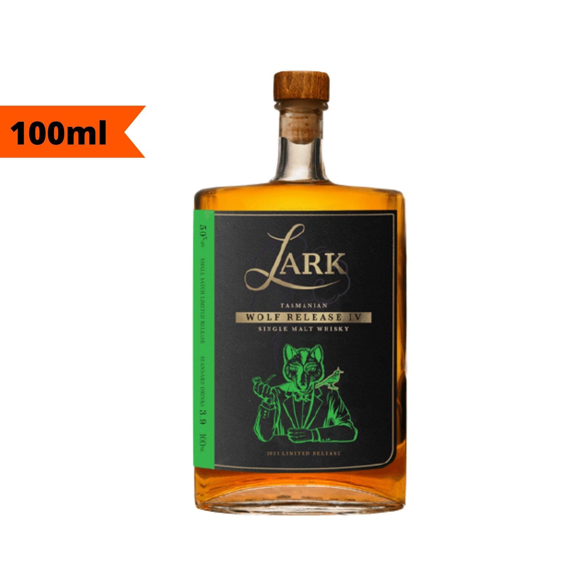 Lark Distillery Wolf Release IV Single Malt Whisky 100ml - Booze House