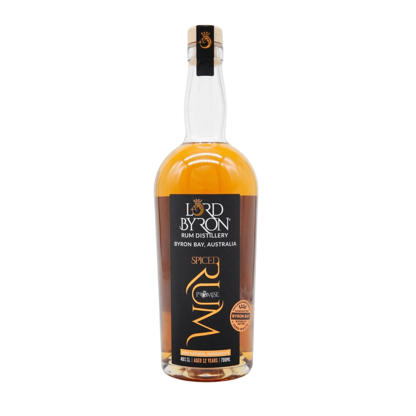 Lord Byron 12 Year Old Promise Spiced Rum 700mL - Booze House