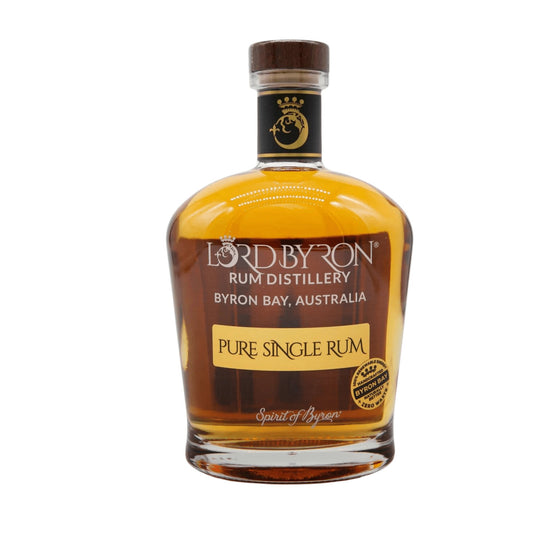 Lord Byron Pure Single Rum Bourbon Cask 700mL - Booze House