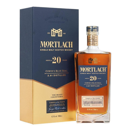 Mortlach Cowie's Blue Seal 20 Years Old Single Malt Whisky 750mL - Booze House