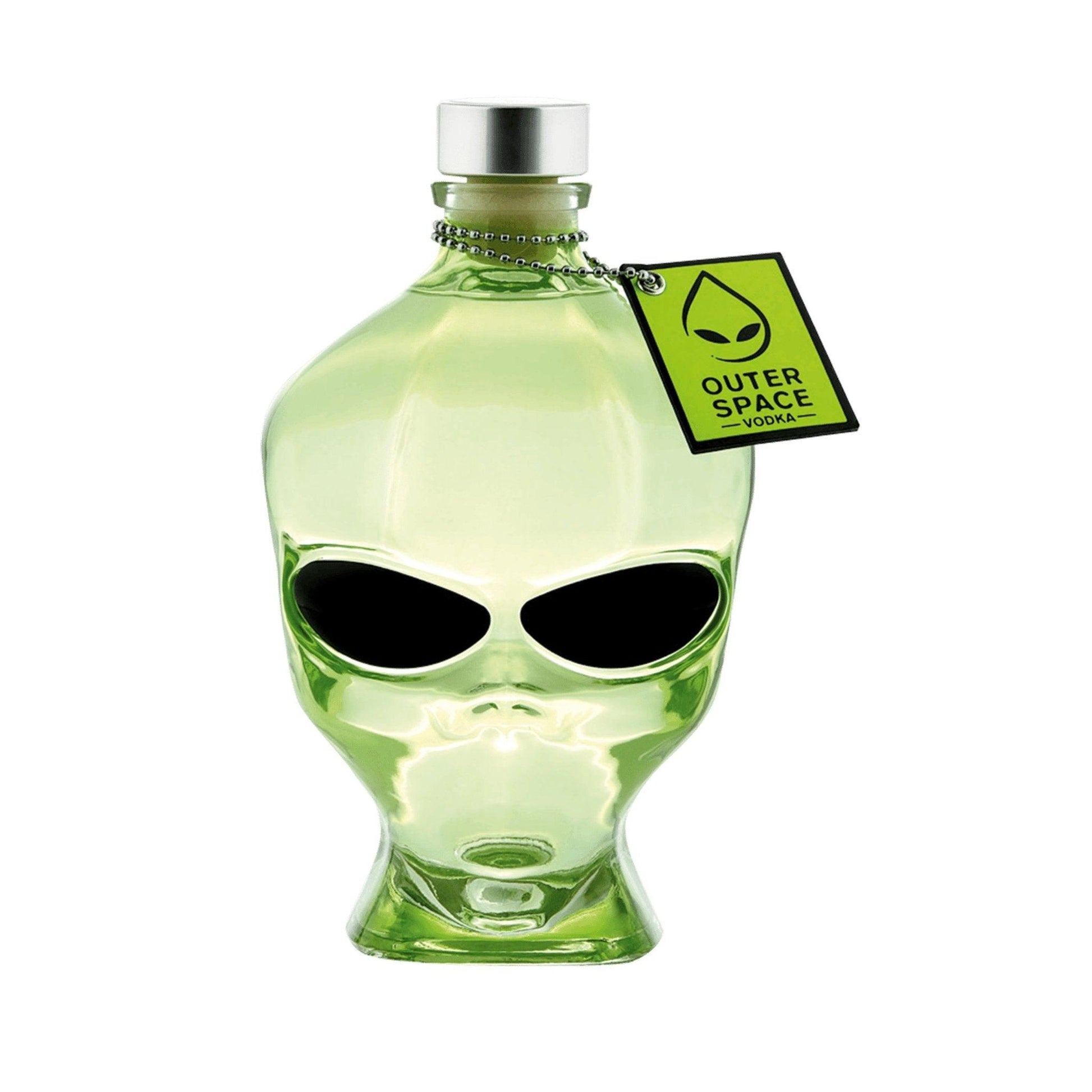 Outerspace Alien Head Chrome Edition Vodka 700ml - Booze House