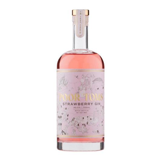 Poor Toms Strawberry Gin 700ml - Booze House