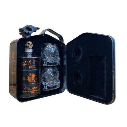 Rusty Barrel Vodka ﻿﻿J﻿erry Can Limited Edition Gift Pack (Black) 700ml - Booze House