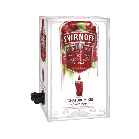 Smirnoff Signature Serves Cranberry 2L - Booze House