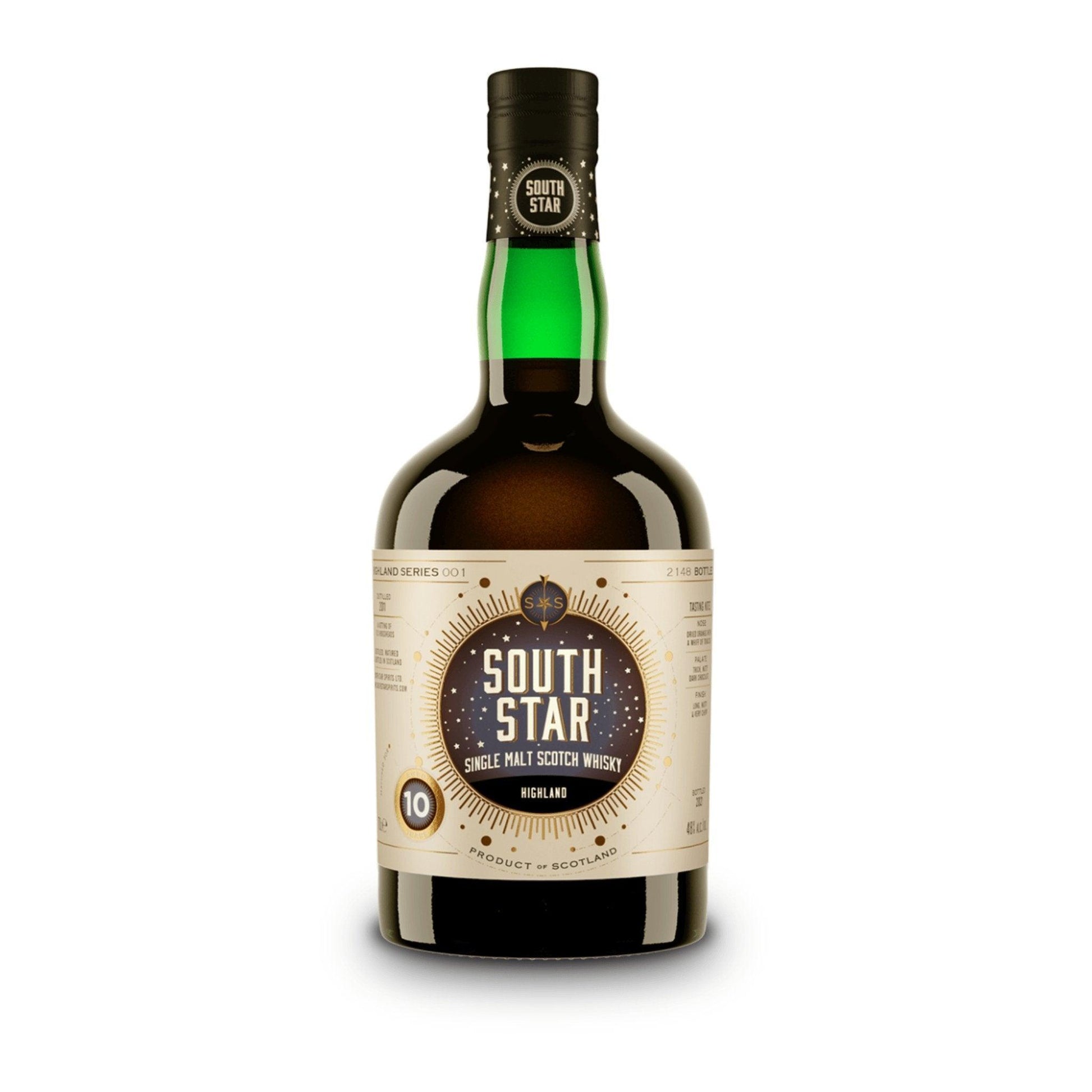 South Star Highland (Blair Athol) 10 year old Single Malt Scotch Whisky 700mL - Booze House