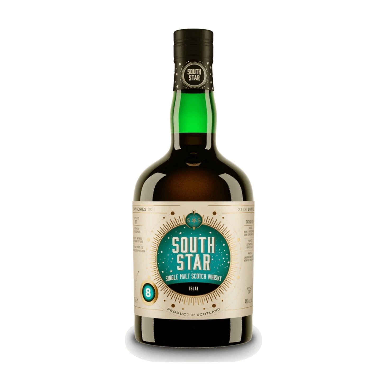 South Star Islay (Caol Ila) 8 year Old Single Malt Scotch Whisky 700mL - Booze House