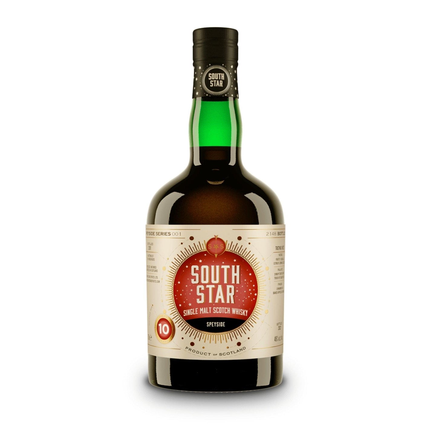 South Star Speyside (Mannochmore) 10 year old Single Malt Scotch Whisky 700mL - Booze House