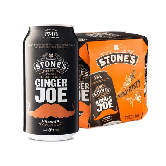 Stone's Ginger Joe Alcoholic Beer 8% Cans 375ml - Booze House