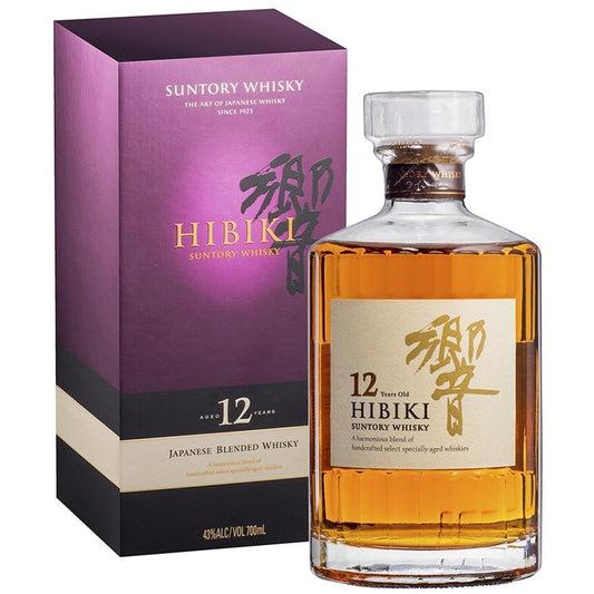 Suntory Hibiki 12 Year Old Blended Japanese Whisky 700ml - Booze House