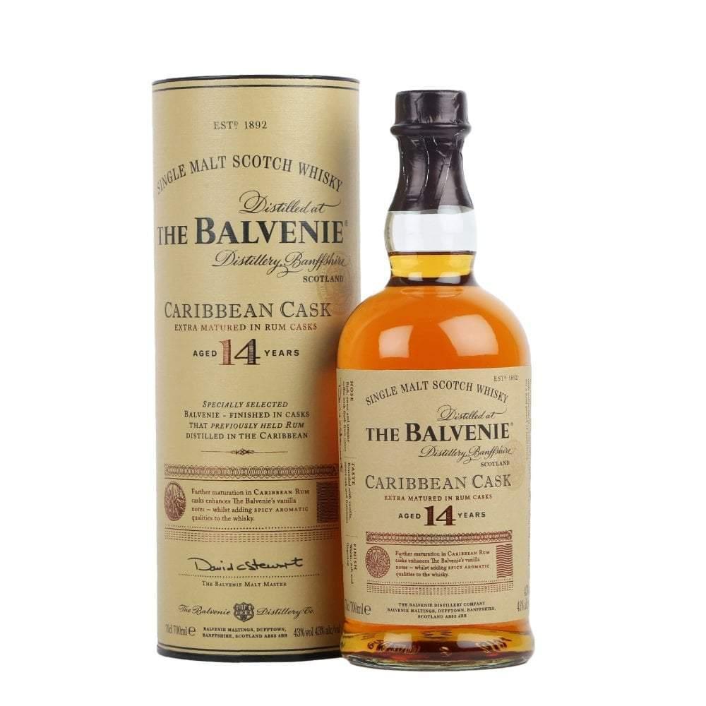 The Balvenie 14 Year Old Caribbean Cask Single Malt Scotch Whisky 700mL - Booze House