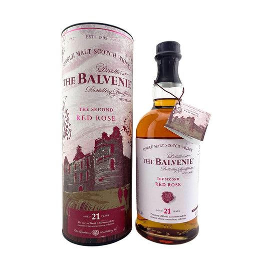 The Balvenie 21 Year Old The Second Red Rose Single Malt Whisky 700ml - Booze House