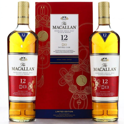 The Macallan 12 YO Gift Pack Year Of The Rat (2020) 2 X 700mL - Booze House
