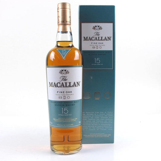 The Macallan Fine Oak 15 Year Old Single Malt Scotch Whisky (Discontinued) 700ml - Booze House