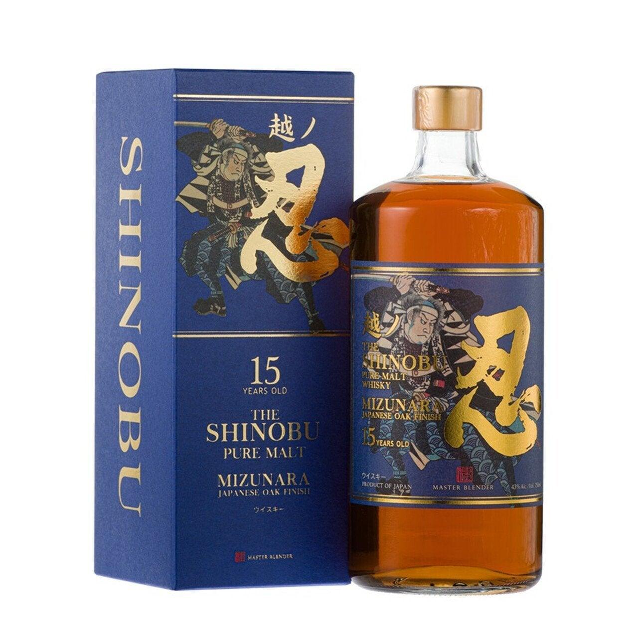 The Shinobu 15 Year Old Mizunara Oak Finish Japanese Whisky 700mL - Booze House